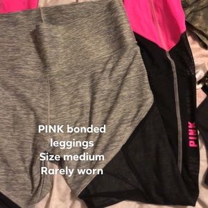 PINK bonded leggings